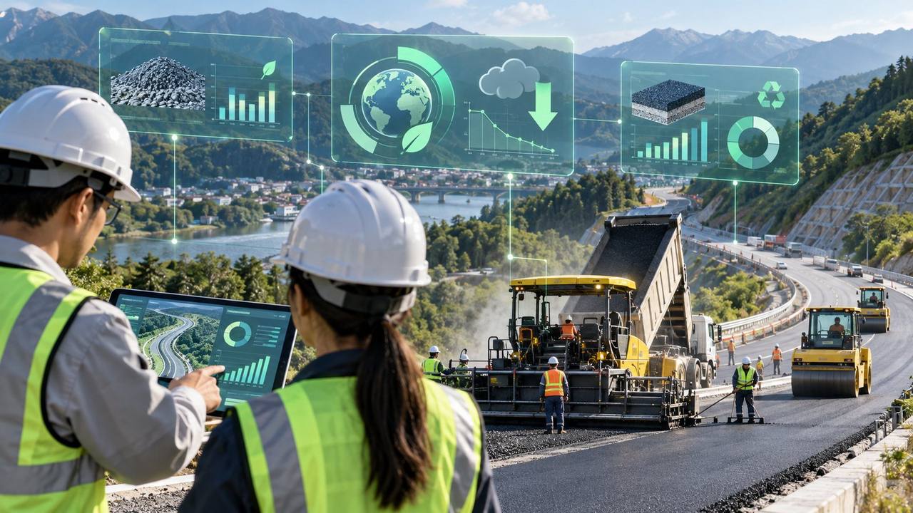 工事の環境負荷評価のイメージ